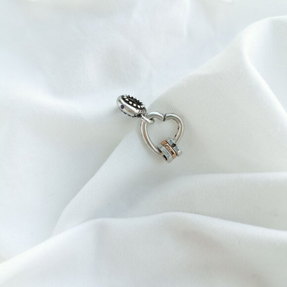 Pandora Heart Highlights Silver Charm - Picture 2 of 3